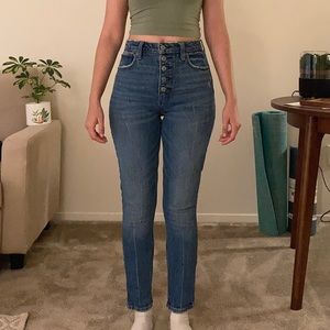 Abercrombie & Fitch Blue Skinny High Rise Curve Jean
